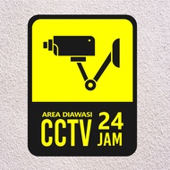 KRMK 24-HOUR ACRYLIC CCTV SIGN / ACRYLIC SIGN / CCTV SIGN