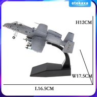 [Etekaxa] 1:100 Scale A-10 Fighter Model - Diecast Aircraft Plane - Mini Home Office Decorative