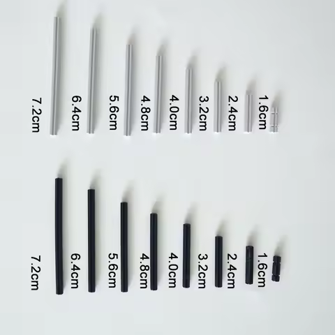 60pcs MOC Cross Axle Rod Shafts connector Bricks Model Kits high-tech Building Block Parts Compatibl