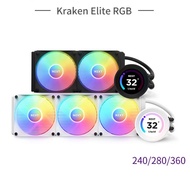 NZXT AIO CPU water cooler Kraken Elite RGB 360/280/240 for LGA1700/115x/1200 and AM5/AM4/TR4/sTRX4