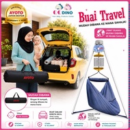 QQ COMPACT Travel Spring Cot Rangka Buai Buaian Baby Mesin Auto Elektrik Bayi