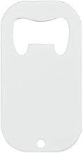 6 Pieces Sublimation blanks Small 3''x 1,5" White Steel Bottle Beer Metal Opener Heavy duty Stainles