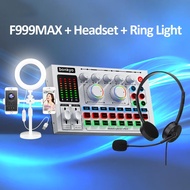 CAHAYA Bonkyo 【Complete Streaming Set】F999MAX sound card + SY442 Folding Headset + Light Amplifier L