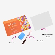 Aras Mega : Set Buku Latih Tubi Khat Nasakh, Riq'ah, Thuluth - Darjah 6 (pen khat, pemadam dan PVC T