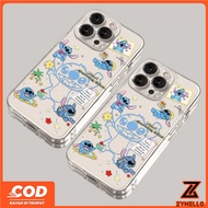 Suitable for Realme Note 60 Note 70 Realme C61 Realme C63 C71 C75 Stitch Transparent Phone Case