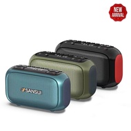 Sansui F31 Mini Portable FM Radio Outdoor Bluetooth Speaker Recorder with LED Display Support TF USB