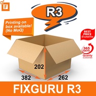 Fixguru R3 Carton box 38.2 X 26.2 X 20.2cm Medium Big Boxes. Bigbox. Moving, Storage, Courier.