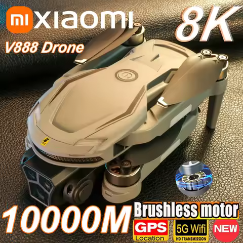 Xiaomi V888 Drone 8K Aerial HD Triple Camera Professional Obstacle Avoidance Optical Flow Positionin