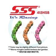 SSS 415 RANTAI MOTOR WARNA HIJAU OREN PINK 415 CHAIN RACING MOTORCYCLE GREEN ORANGE PINK Y15 Y16 RXZ