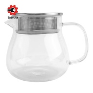 Heat Resistant Coffee Pot Hand Brewing Coffee Pot Steel Cover Transparent Sharing Pot Glass Brewing 