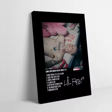 Lil Peep Printing Poster Customizable Pictures Wall Art Canvas Painting for Gamer Decoration Wand De