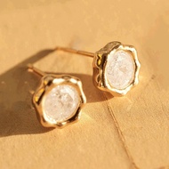 [925 SilverPost] nottinghill earring 18K Gold Plated Pendant