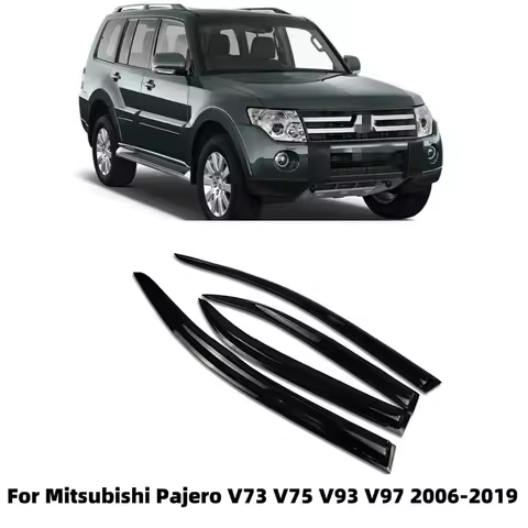 For Mitsubishi Pajero V73 V75 V93 V97 2006-2019 Cars Accessories Window Visors Rain Sun Guard Vent W