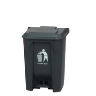 家有好物 - （30L）室外垃圾桶塑料廢品籃，用於戶外，方形回收垃圾箱踏板垃圾容器，帶蓋，方形垃圾桶，用於庭院餐廳工廠
