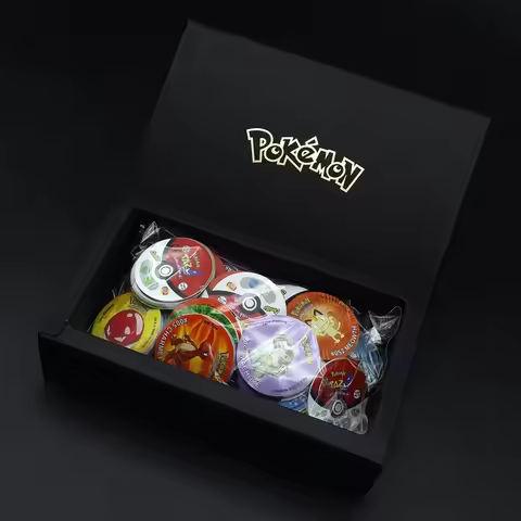 160 Poke mon Tazos Album 1st/2nd/3rd Edition Ash Ketchum Starter Tap Collection Card Trainer Round P