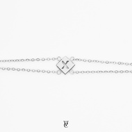 Valichain - Alphabet Bracelet (White Gold)