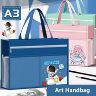 NARCISSUS13A0E A3 Tutorial Bag, Canvas A3 Canvas Art Bag, Durable Plus Size Zipper Design Waterproof