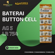 batre alat bantu dengar LR754 / AG5 batre murah battery - LR754 DOMSEM