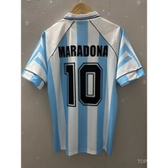 1994 Argentina Home Retro Premium Quality Customized Football Jersey