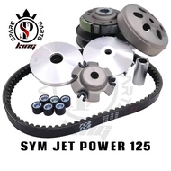 SYM JET POWER 125 JET POWER125 FRONT PULLEY REAR PULLEY WITH TIMING BELT COMPLETE SET STD