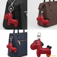 Autumnan1 Fashion Leather Keychain Featuring Lovely Equine Theme Compact Size
