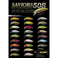 【Jom Pancing】SENSES SAVIORS 50S 50mm 6.5g, 52SD 52mm 7g SINKING MINNOW,Gewang,Lure,Bait