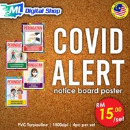 Covid Alert Posters | Poster Peringatan Covid large