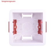 LANGMENGXUAN Gypsum Board Lining Box, White Embedded Install Wall Socket Cassette, Safe Junction Box