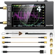 NanoVNA H4 Vector Network Analyzer, Latest V4.4 9kHz-1.5GHz Antenna Analyzer, 4" Touch Screen, Measu