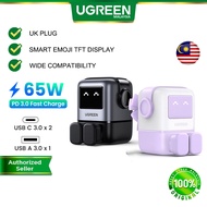 UGREEN UNO 65W RobotGaN Nexode Charger Fast Charging Adapter Plug USB C USB A 3 Ports GaN iPhone 17 