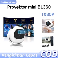 BL360Smart LCD Projector - Android11 - HD 1080P - Electric Focuse - 2*3W Speaker - 300 ANSI