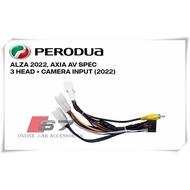 Perodua Alza 2022/Axia 2023 Socket Android Player With Rear Camera Input