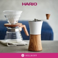 HILLKOFF : เครื่องบดเมล็ดกาแฟมือหมุน HARIO Ceramic Coffee Mill Wood Coffee Grinder เครื่องบดกาแฟ เครื่องบดมือหมุน บดกาแฟมือหมุน