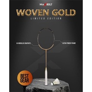Maxbolt Woven Gold LIMITED EDITION (4U/G5) Badminton Racket