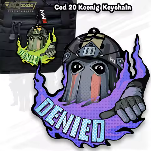 AQzxdc Cod 16 Konig keychain Call of Duty COD20 Konig refused to request label keychain universal pe