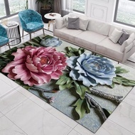 Rugs.Floor mats, entrance door mats, flower roses, peony garden mats, 3D printed carpets, living roo