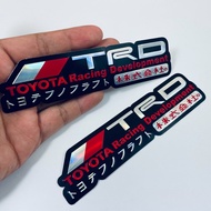 สติกเกอร์ TRD Toyota Racing Japan สติ๊กเกอร์ 3D ปั๊มนูน แต่งรถ JDM ติดรถ ติดกระจก ข้างรถ ท้ายรถ ติดกันชน ติดสเกิร์ต รถซิ่ง รถยนต์ Fortuner Vios Yaris Vigo Revo Cross