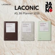 LACONIC Planner 2026 B6, A5 Weekly Calendar (Starts September 2025)