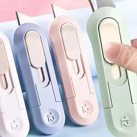 1PC Mini Paper Cutting Box Opner Portable Small Paper Cutting Knife Wallpaper Knife Stationery Unbox
