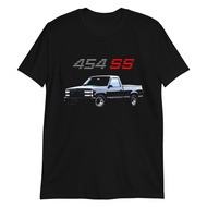 1990S Chevy 1500 454 Ss Pickup Truck Short-Sleeve T-Shirt Tops Casual Streetwear