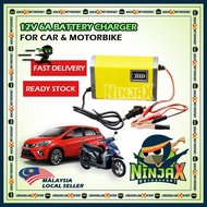 ✨ Ready Stock ✨12v 6a Car Battery Charger Full Smart For Car / Motorcycle (Pengecas Bateri Kereta Mo
