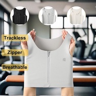 Janest Chest Binder Breathable Zipper Chest Binder Comfortable Sport Binder Women Bra No Trace