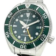 SEIKO/Seiko Prospex Sumo SBPK001 (5K65-0AA0) Solar Quartz GMT Watch, Stainless Steel, Green Dial, Me