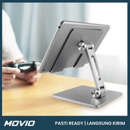 movio vertical laptop stand - dudukan laptop / stand holder aluminium - tablet - silver