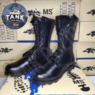 รองเท้าคอมแบท MS กล่องน้ำเงิน 10รู สูง 12นิ้ว