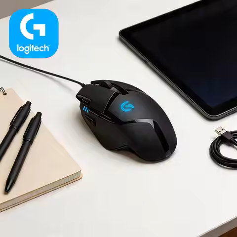 Logitech G402 Wired Gaming Mouse 20M Clicks 8 Custom Buttons 500+ IPS Anti-Slip for Custom Gaming Ri