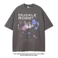 VEGA88 *huckle robby* Kaos oversize | t-shirt oversized | oversize dark grey | vintage tee