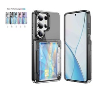 for Samsung Galaxy S26 Ultra,S26+ S25 Wallet Case: with Card Holder Clear Phone Funda para Cover Rug
