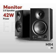 Edifier MR4 ลำโพงมอนิเตอร์ 2.0 พร้อม RMS 42W เพิ่มประสิทธิภาพด้วยเครื่องขยายเสียงคลาส D TRS, RCA, A