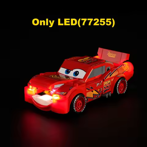 Led Lighting Kit For LEGO Lightning Mcqueen Car 77255 building block bricks (only light no model)